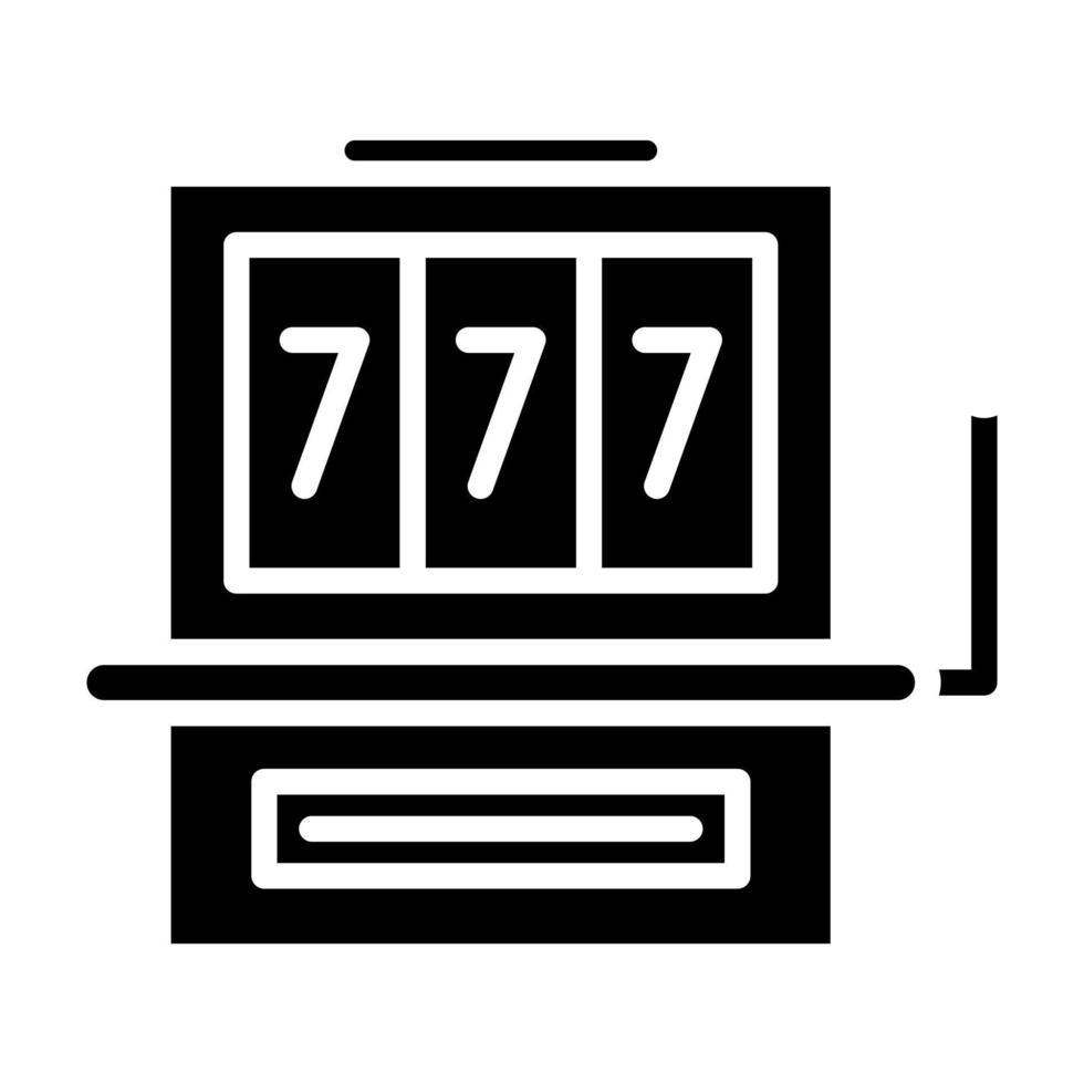 Slot Machine vector icon 21727334 Vector Art at Vecteezy