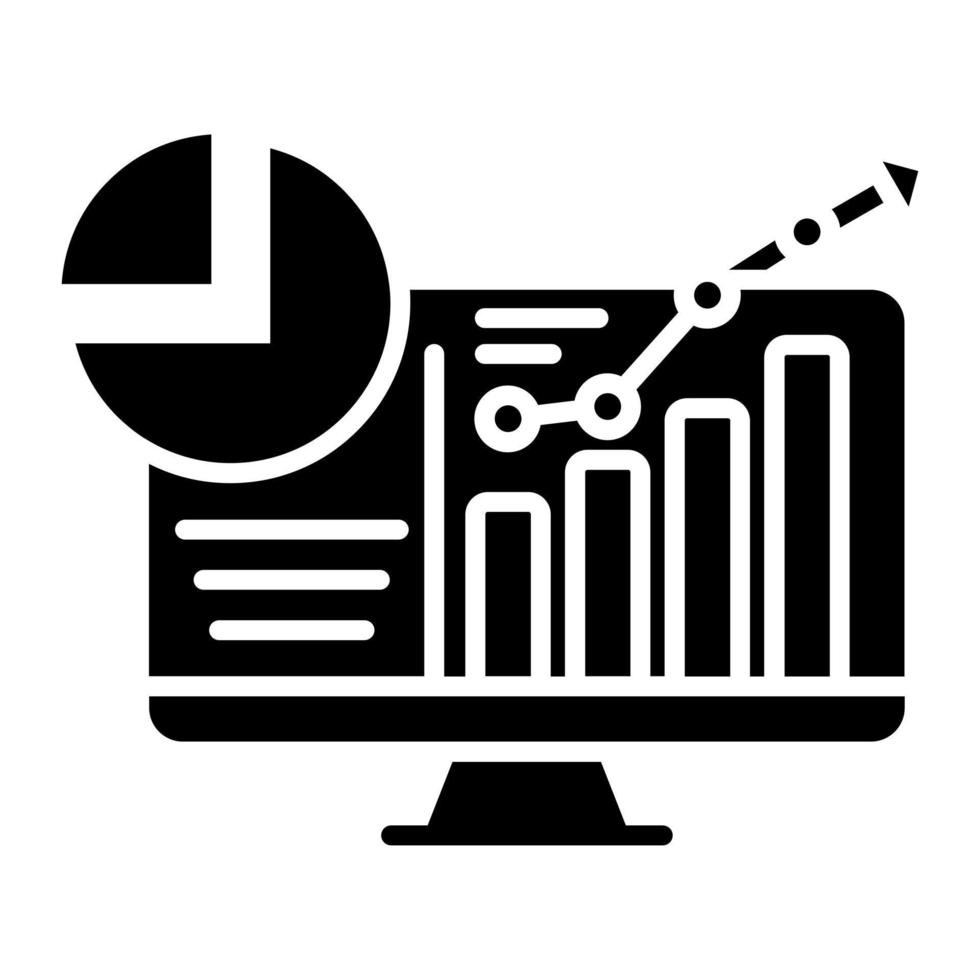 Online Stock Market vector icon