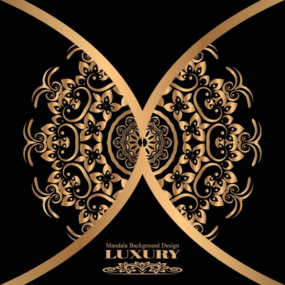 Clean luxury mandala design template vector