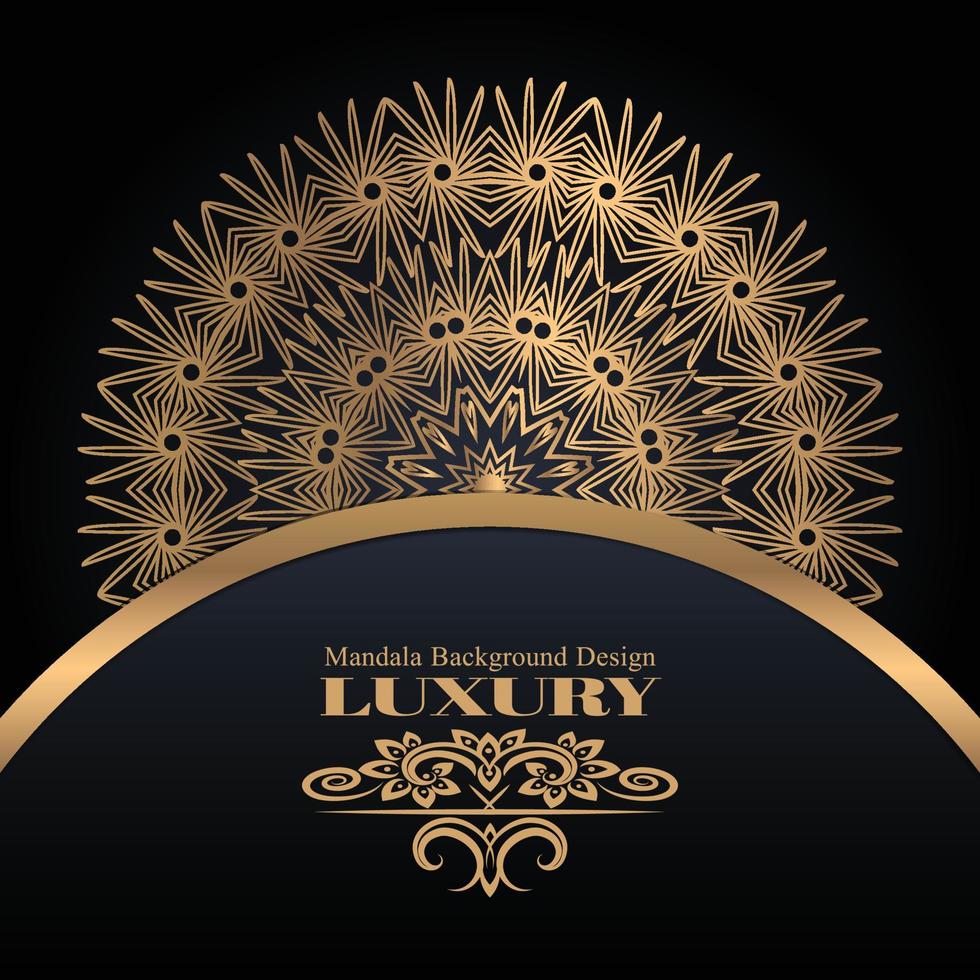 Clean luxury mandala design template vector