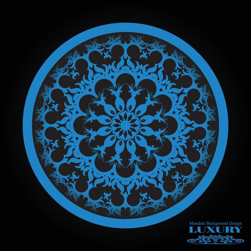 Clean luxury mandala design template vector