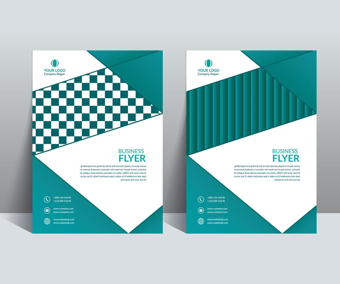 Bifold Brochure Template and Book Cover Design vector