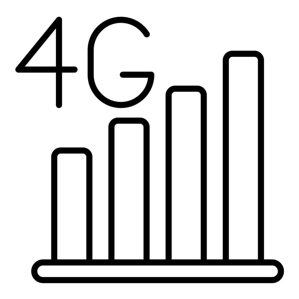 4G vector icon
