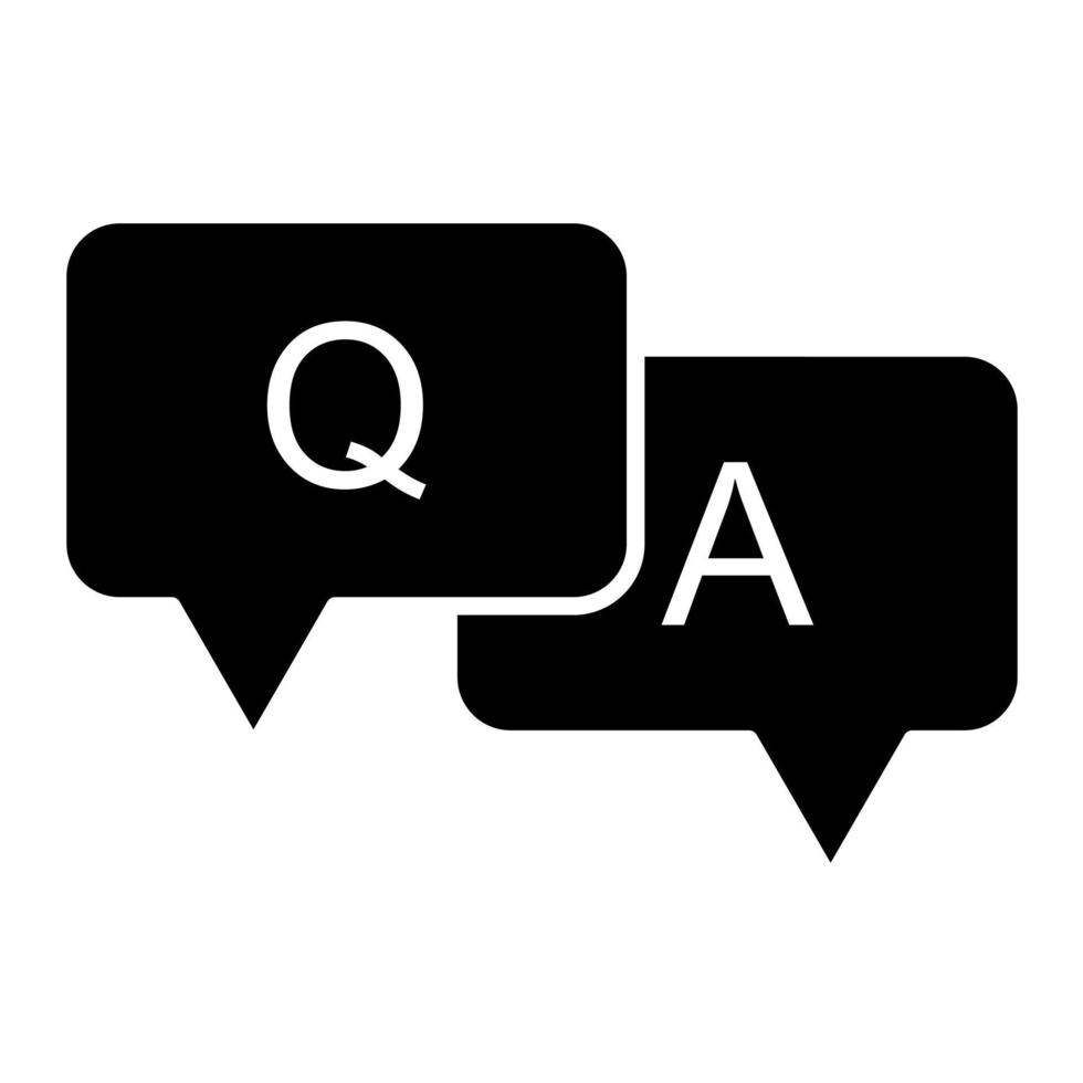 QA vector icon