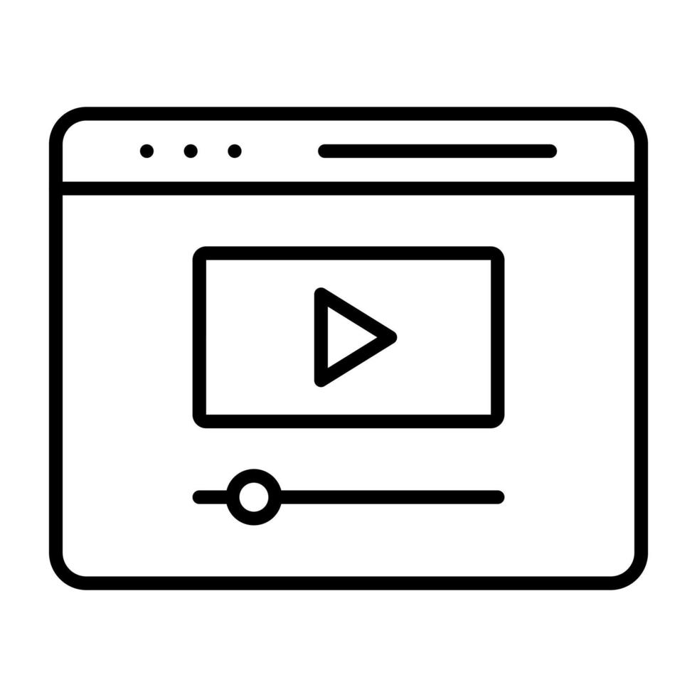 icono de vector de tutorial de vídeo