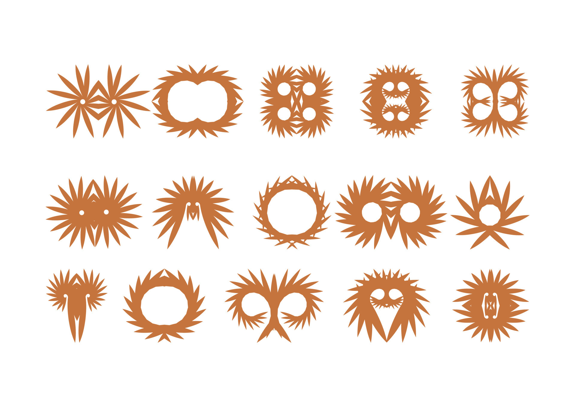 Free vector collection set of label ornament vector illustration