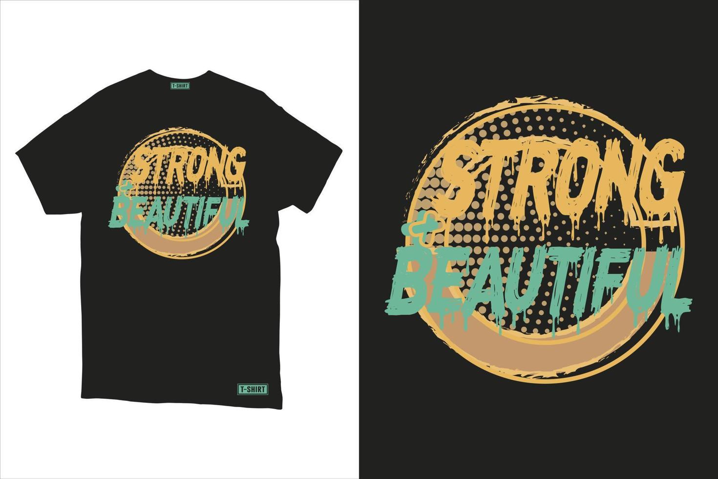 Typography t-shirt design template with grunge vector