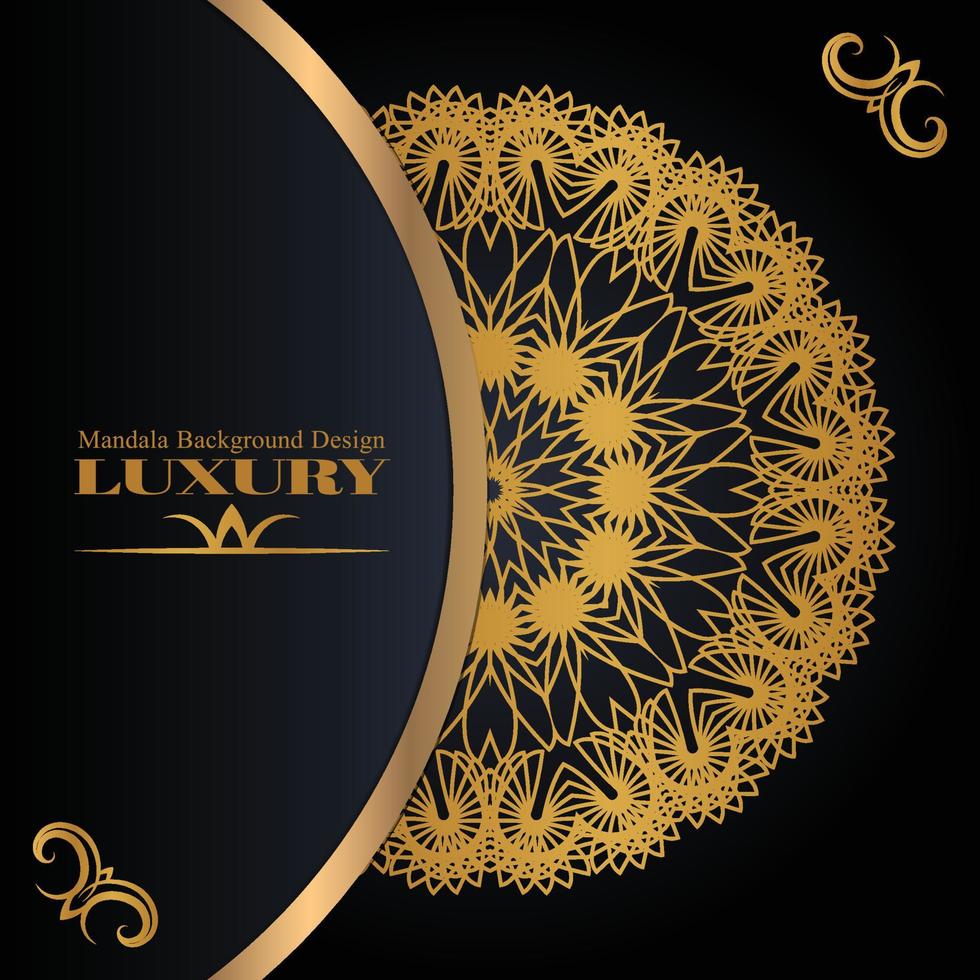 Clean luxury mandala design template vector