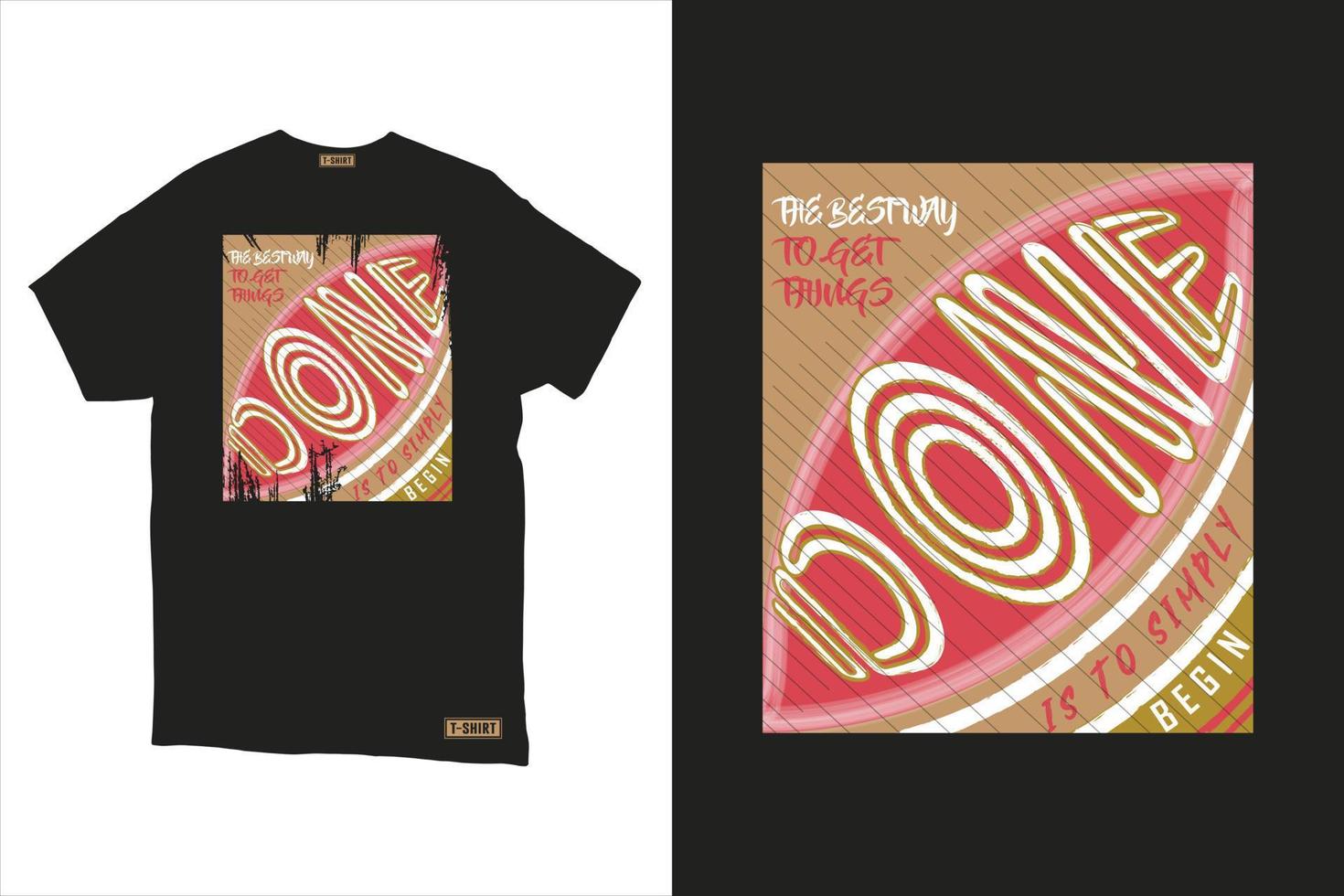 Typography t-shirt design template with grunge vector