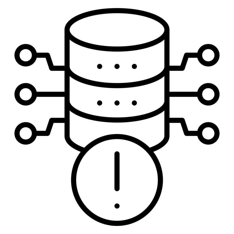 Database Alert vector icon