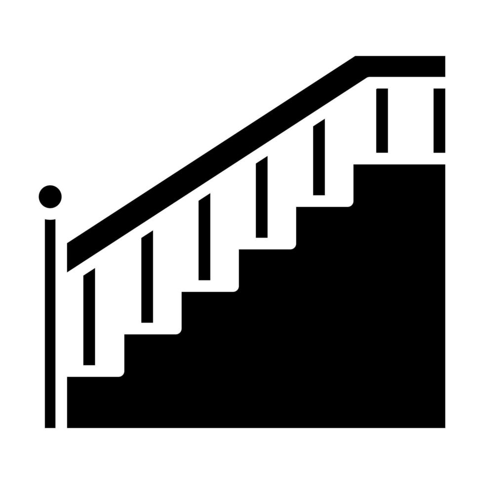 icono de vector de escaleras