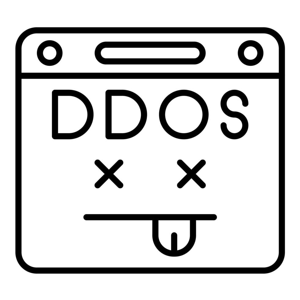 Ddos vector icon