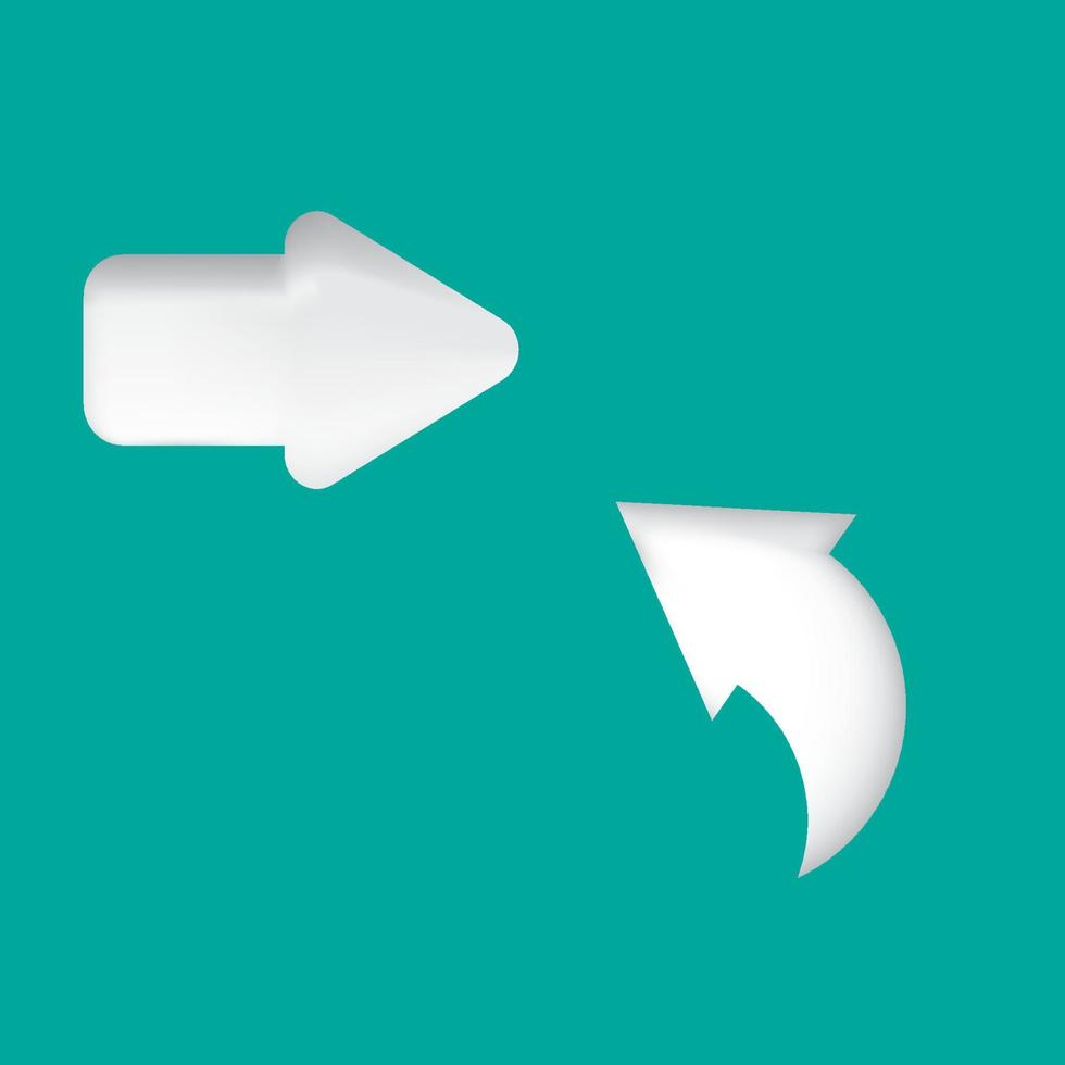 Arrow 3d Effect vector design