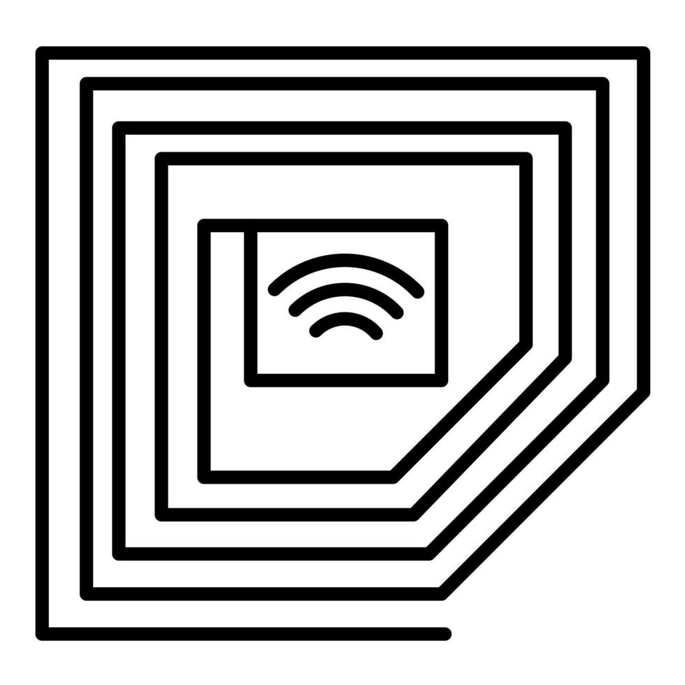 Rfid vector icon