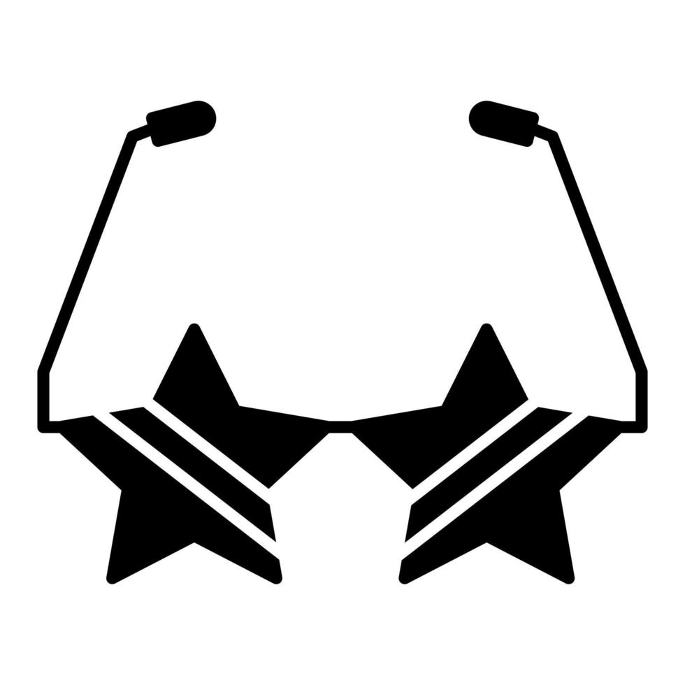 Fun Glasses vector icon