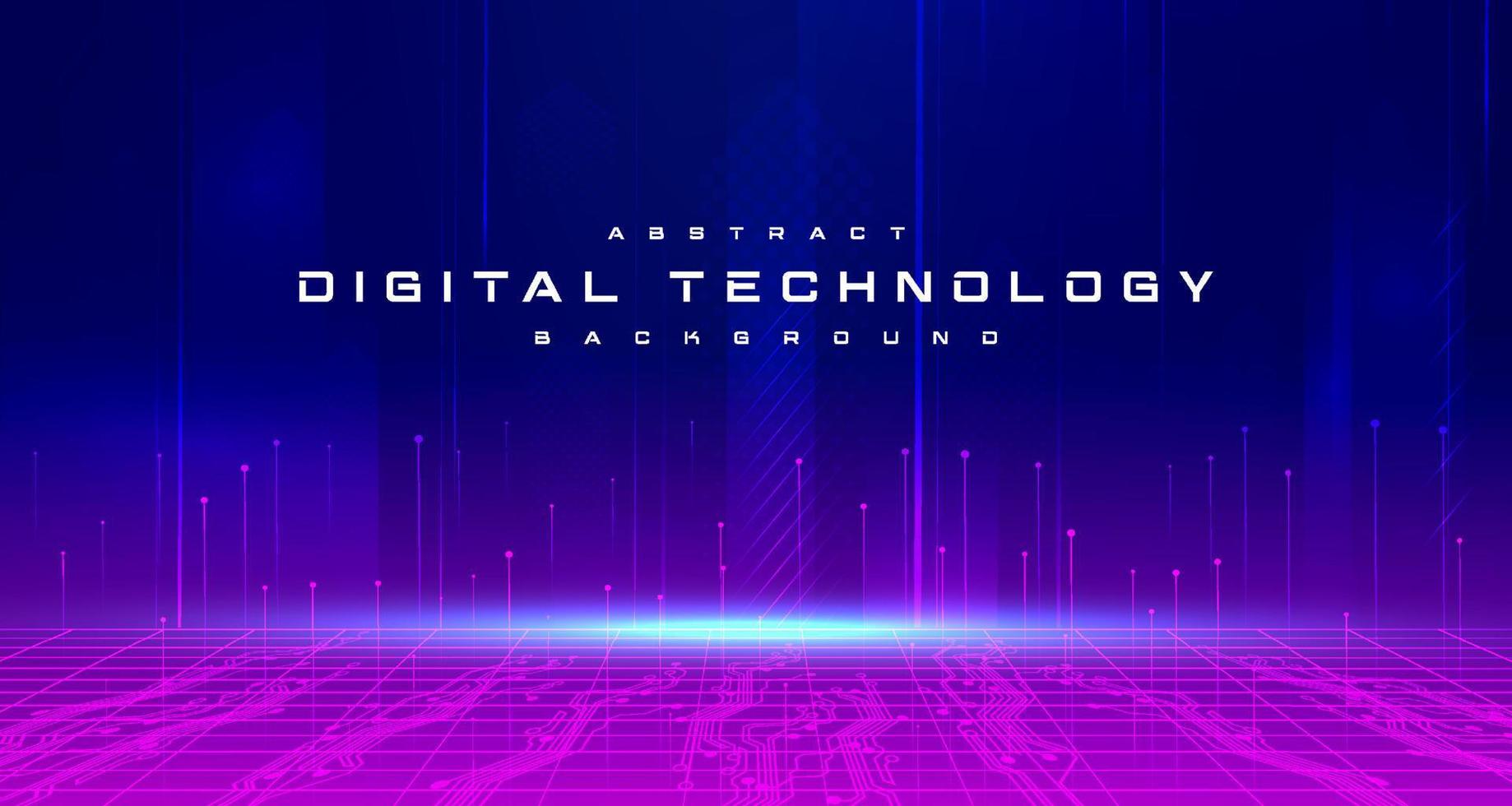 Digital technology metaverse neon blue pink background, cyber information, abstract speed connect communication, innovation future meta tech, internet network connection, Ai big data, illustration 3d vector