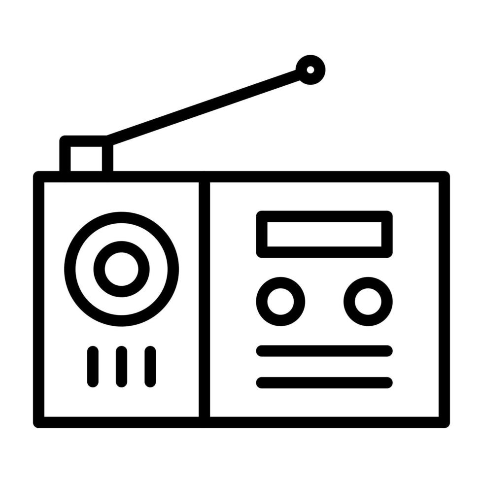 icono de vector de radio