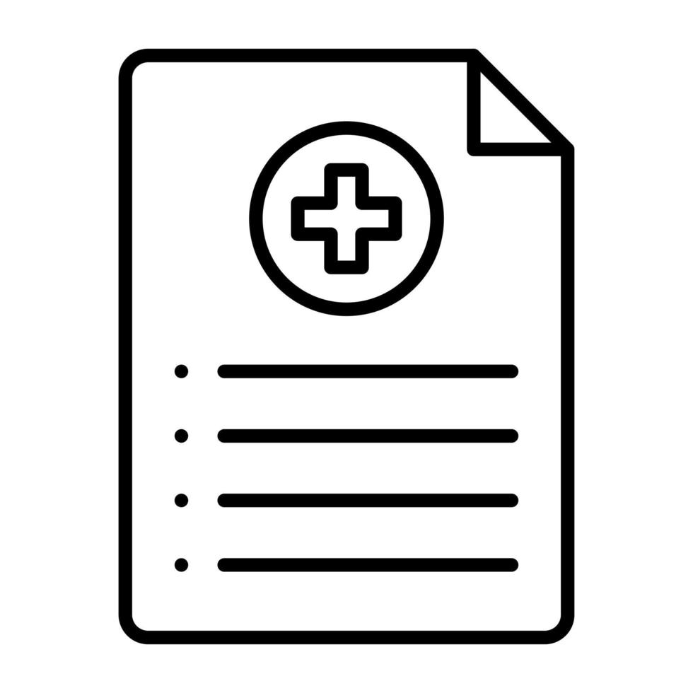 Prescription vector icon