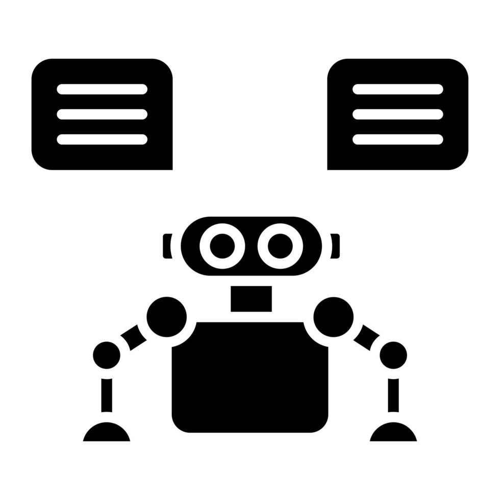 Smart Chat Bot vector icon