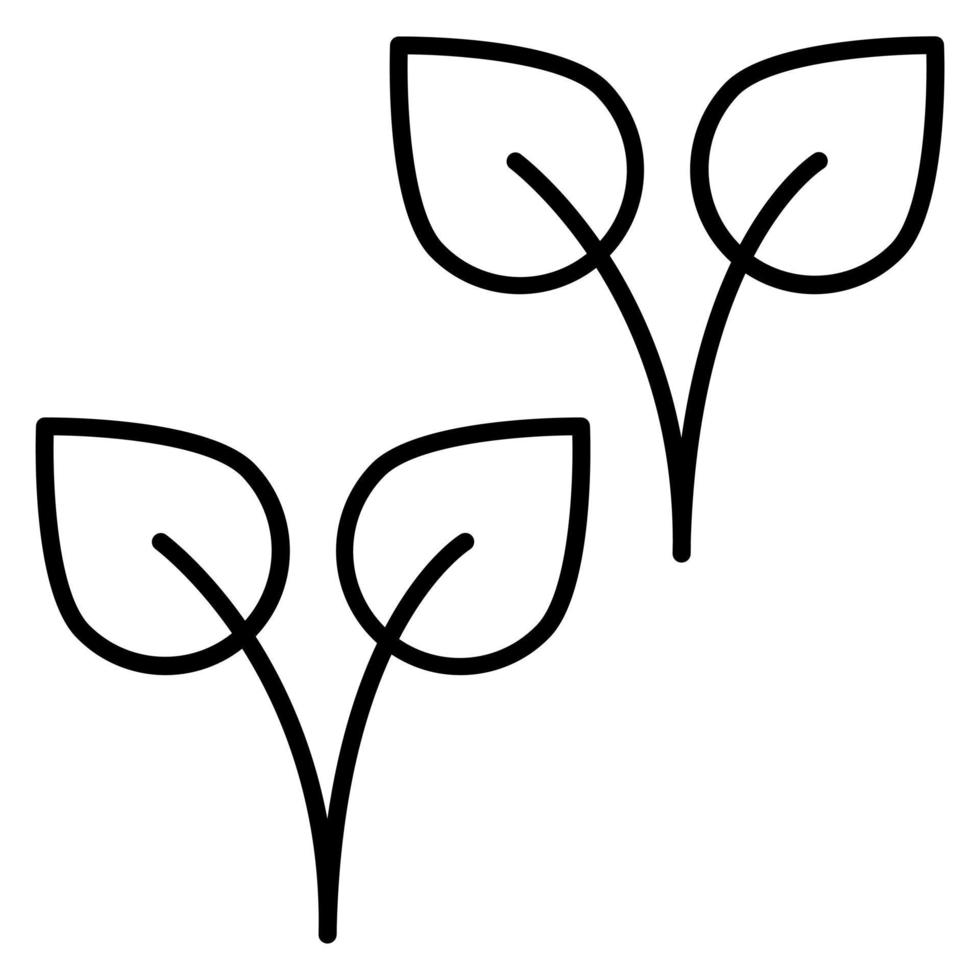 Herb Leaf vector icon