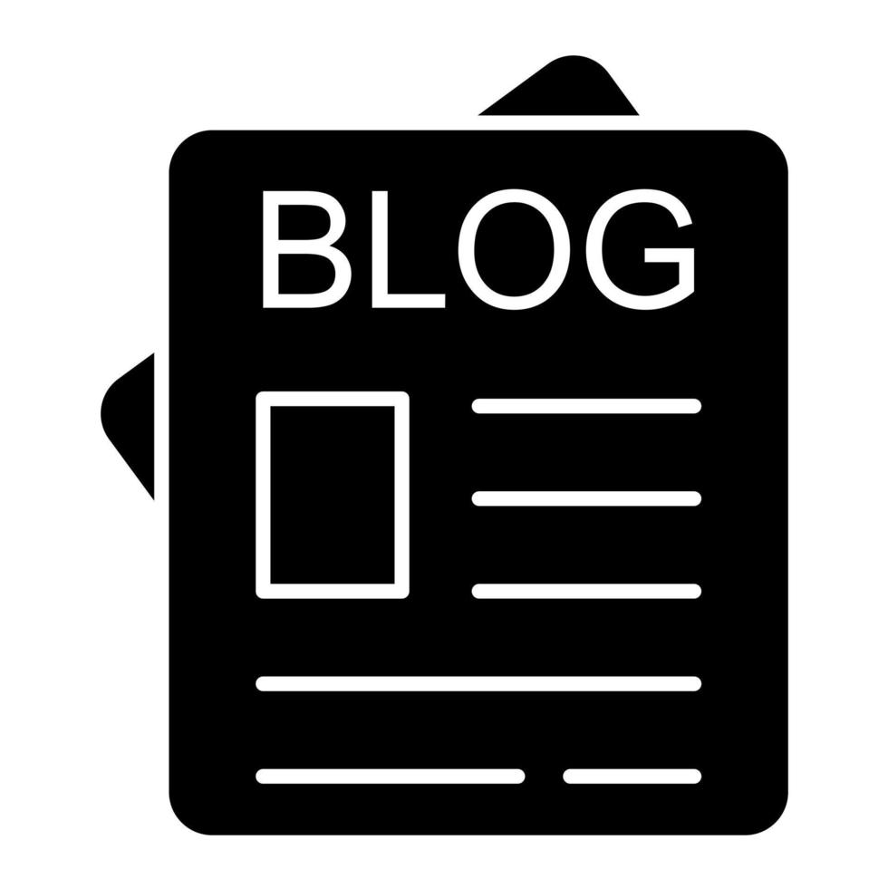 icono de vector de blog