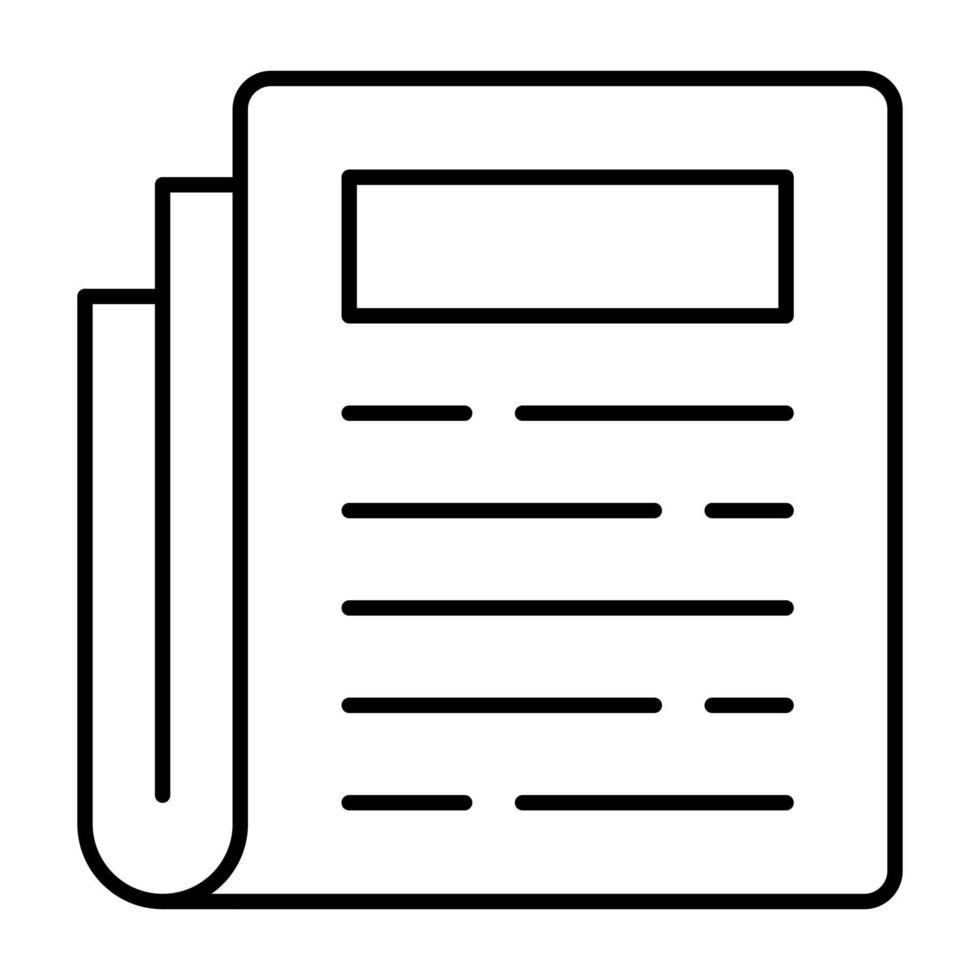 News Column vector icon