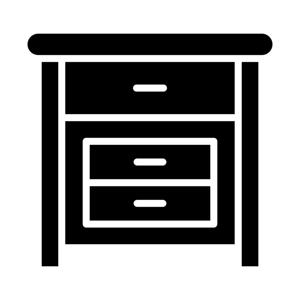 Bedside Table vector icon