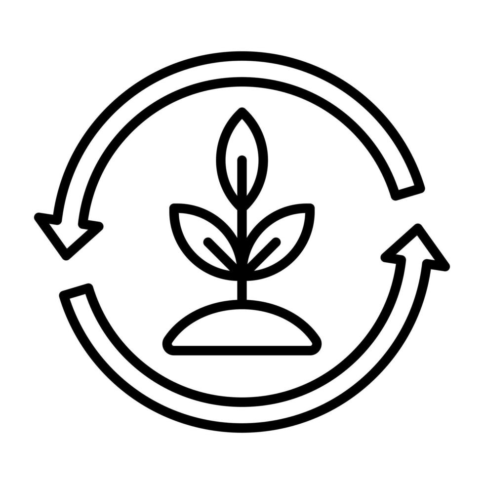 Reforestation vector icon