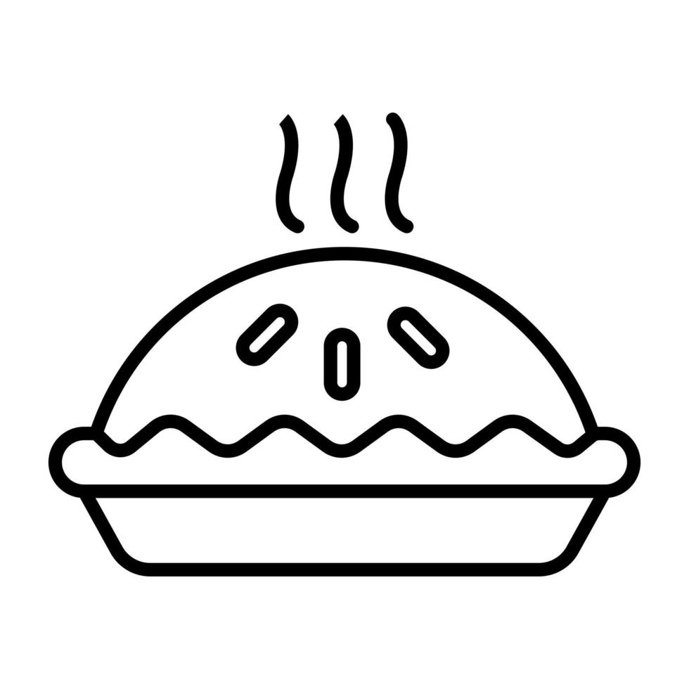 Pie vector icon