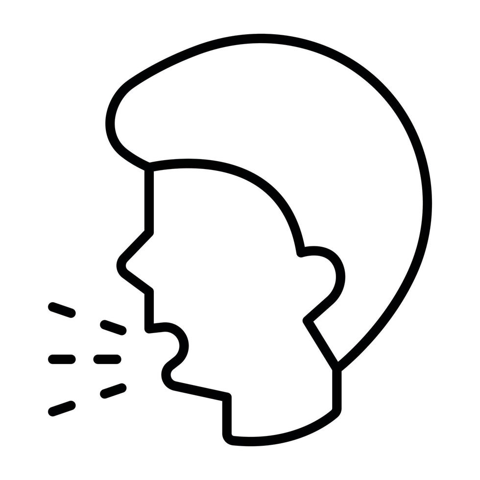 Cough vector icon