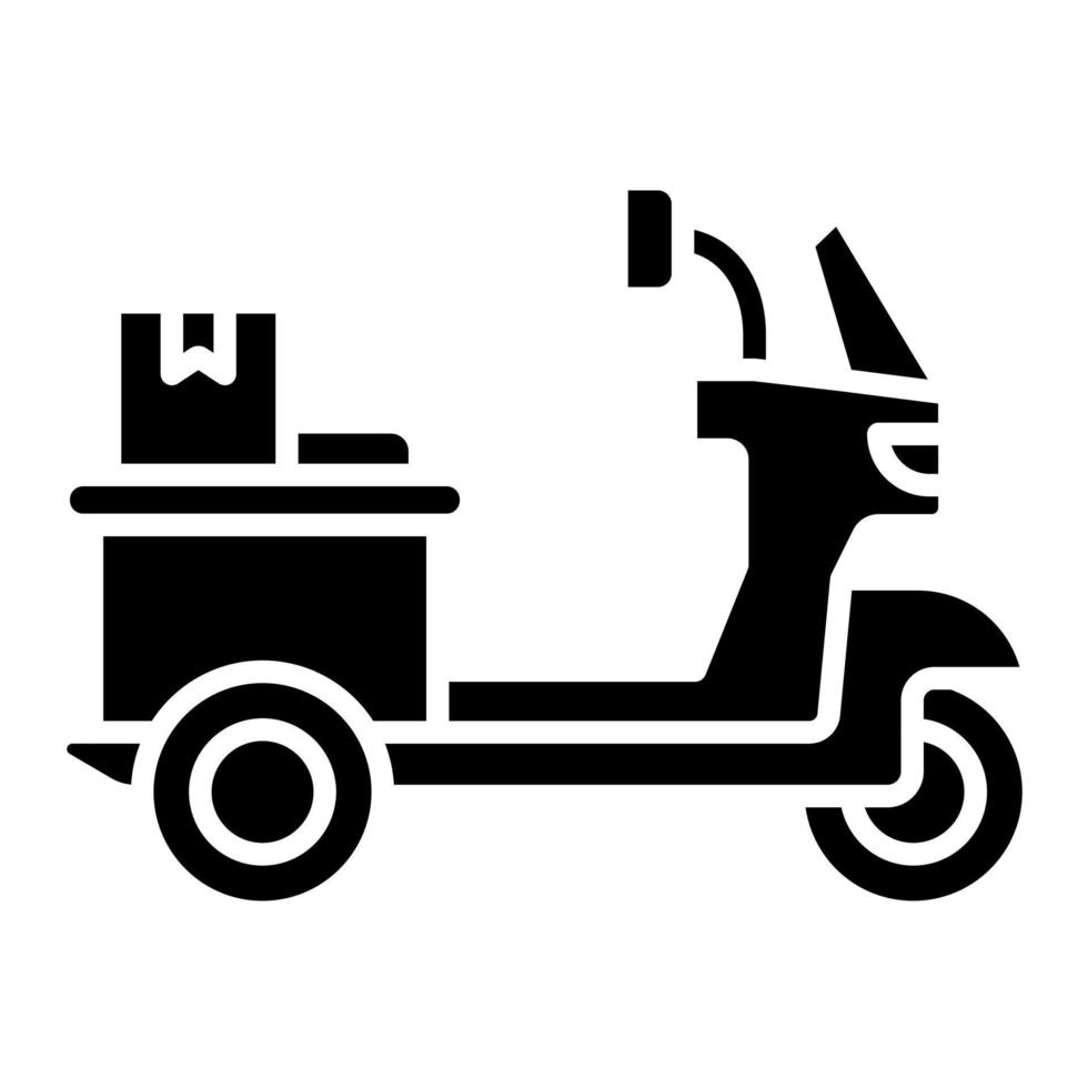 Delivery Scooter vector icon