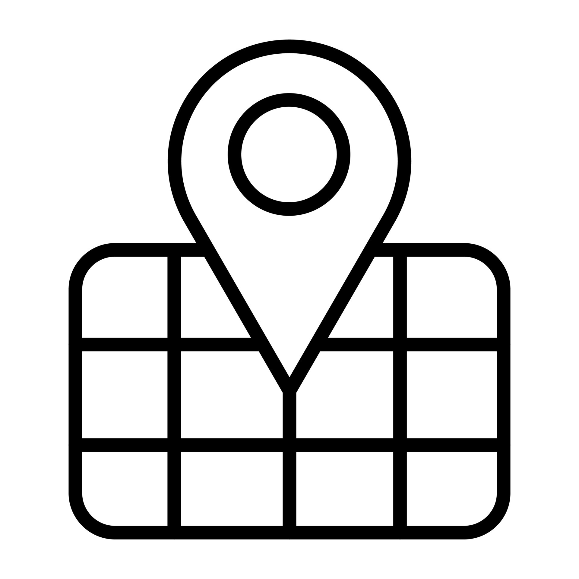 Location Pin vector icon 21729606 Vector Art at Vecteezy