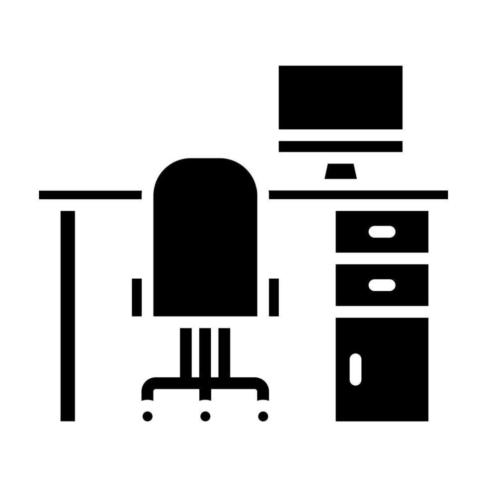 Desktop Table vector icon