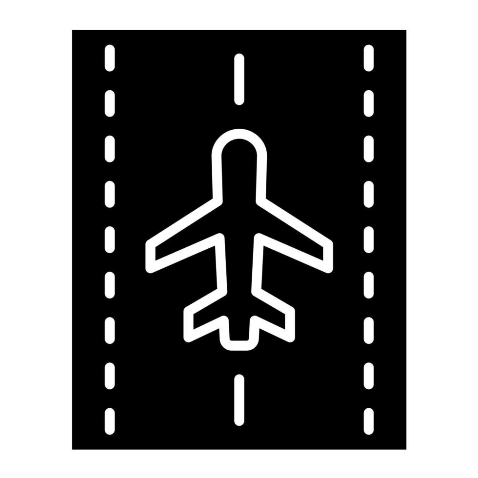 Runway vector icon