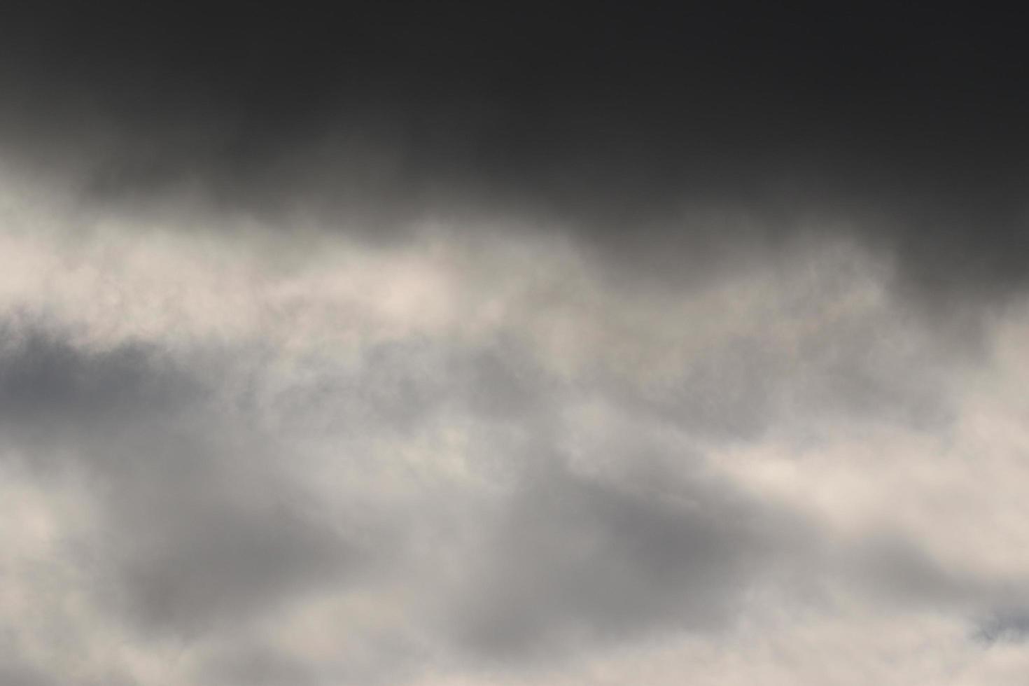 Stormy weather and dark clouds photo
