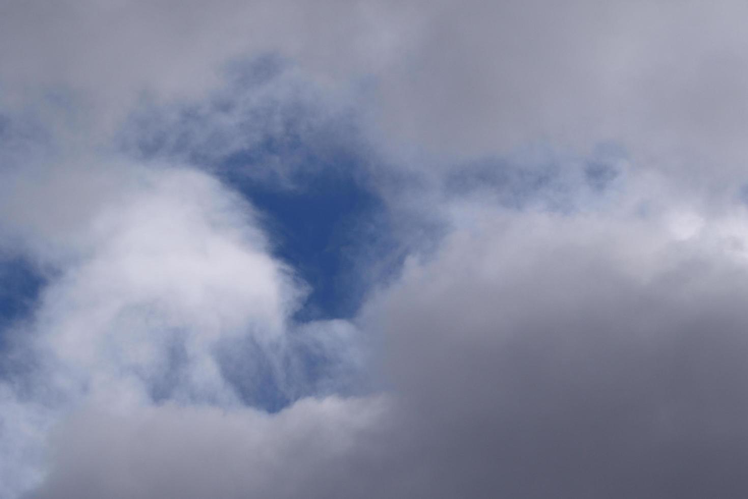 Stormy weather and dark clouds photo