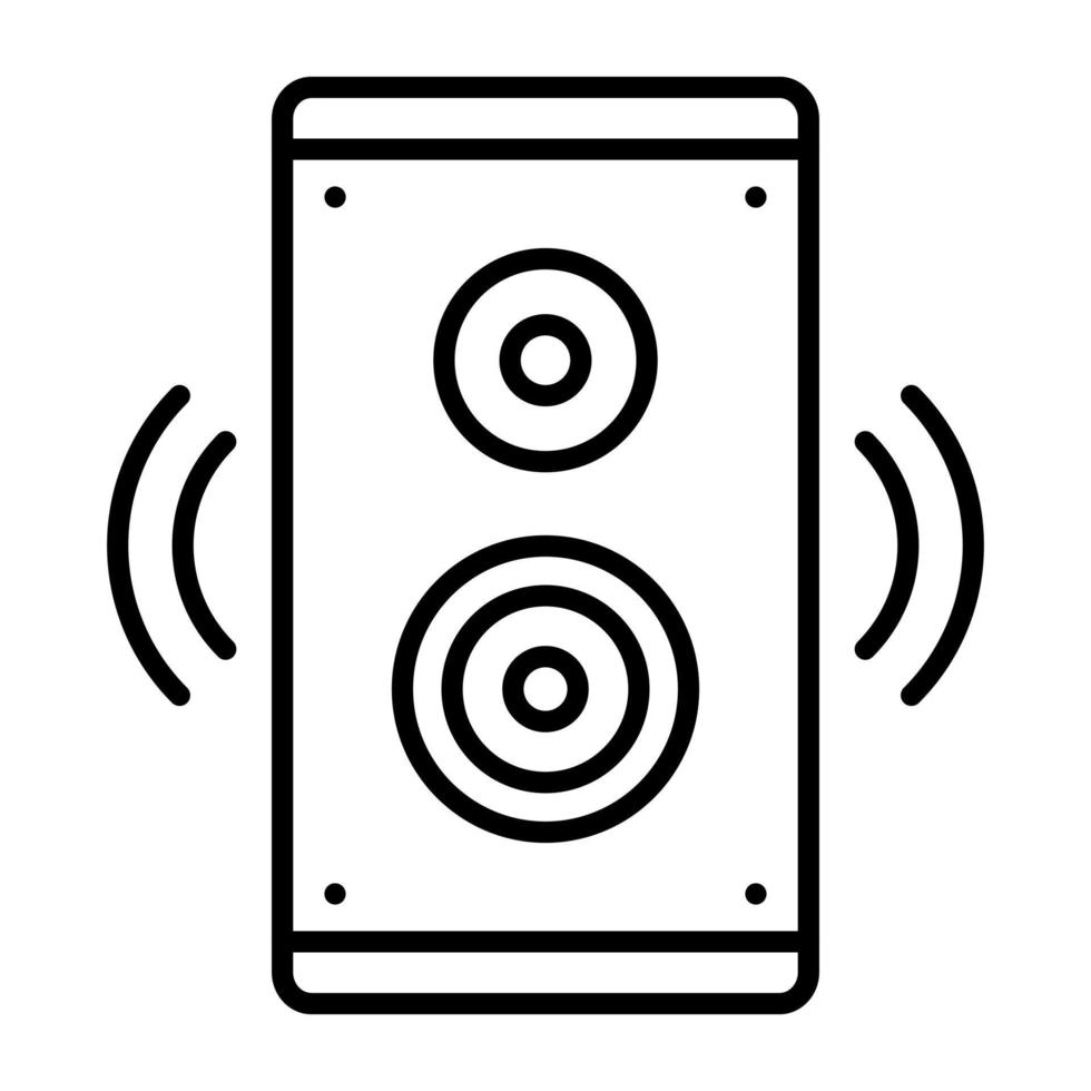 icono de vector de sistema de sonido