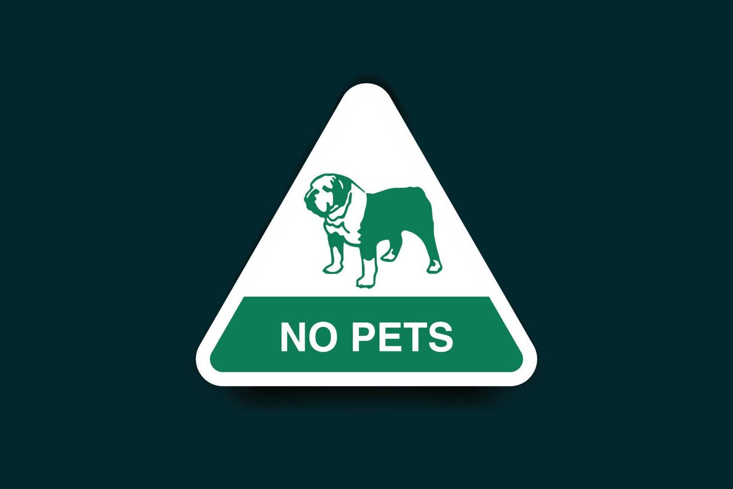 No pets icon, dog not allowed icon vector