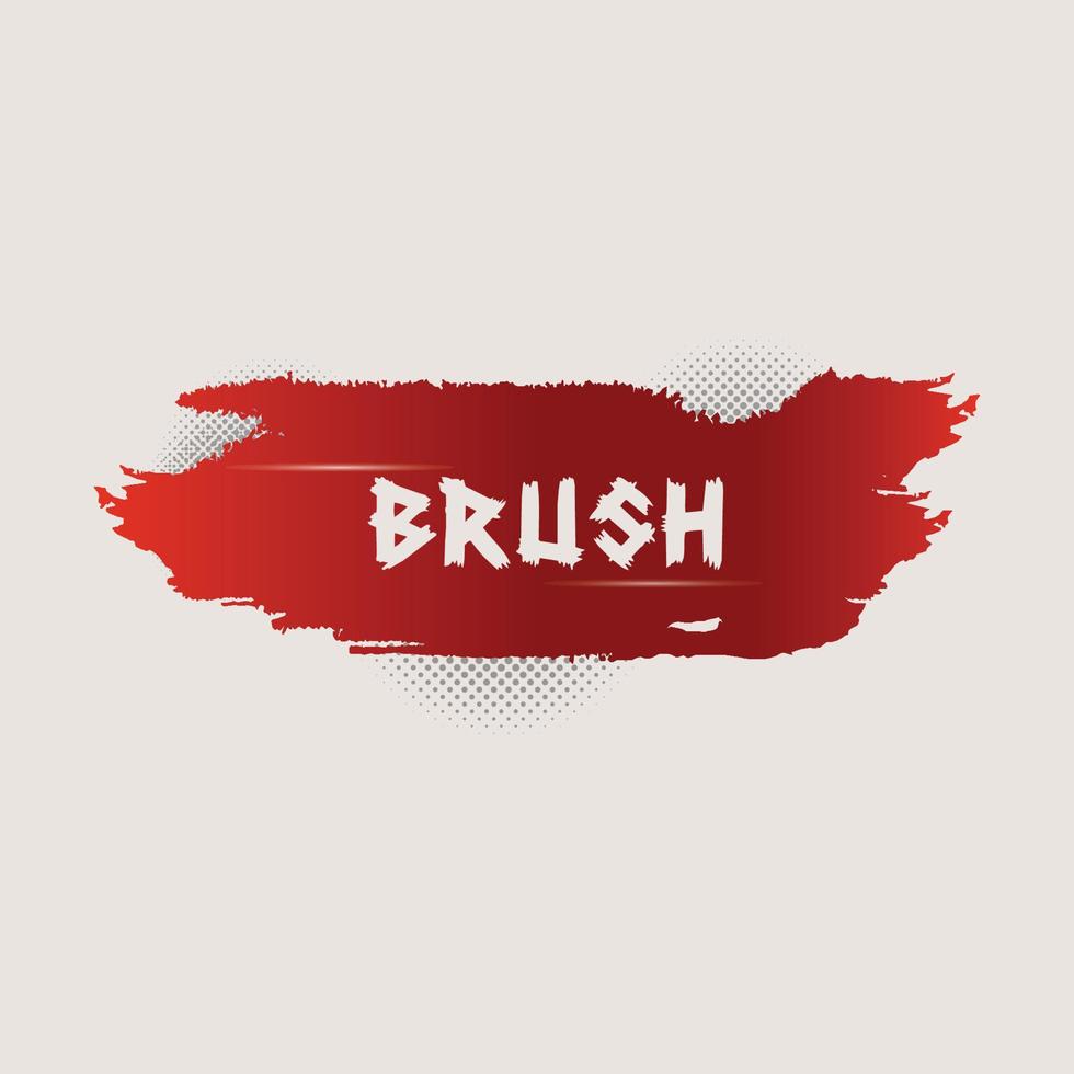 brush design and color half tone brush design vector