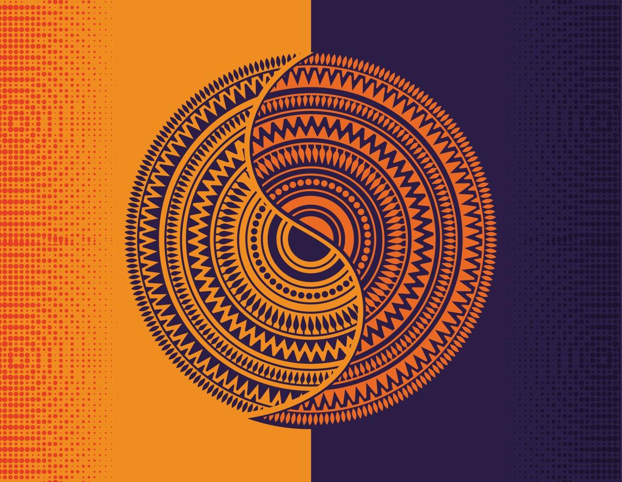 pattern and alpona creative color design vector