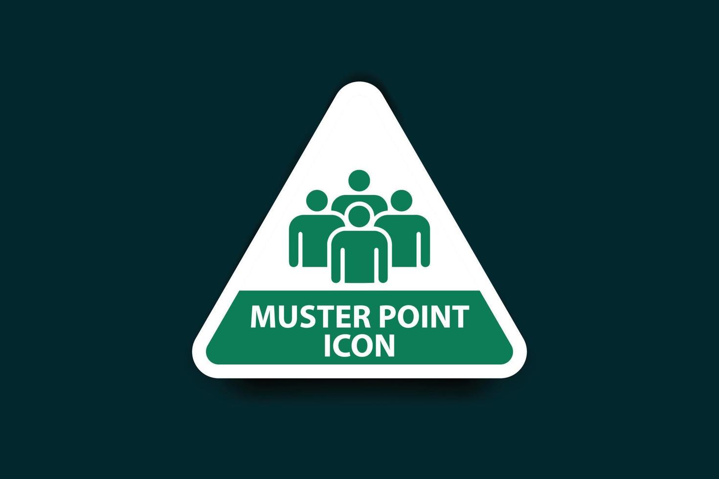 Muster point icon design vector