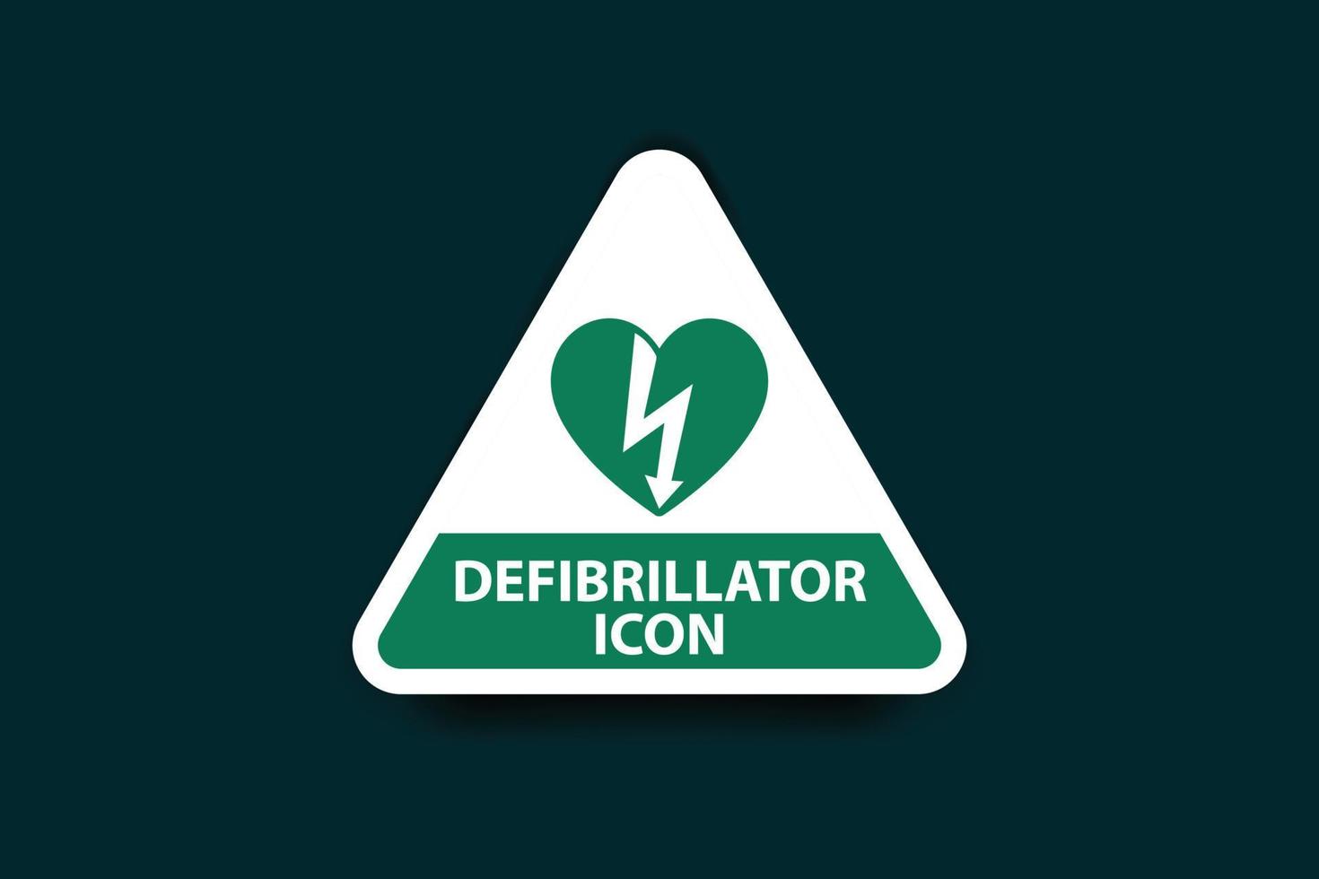 Defibrillator Vector Art Icon and Graphics Design