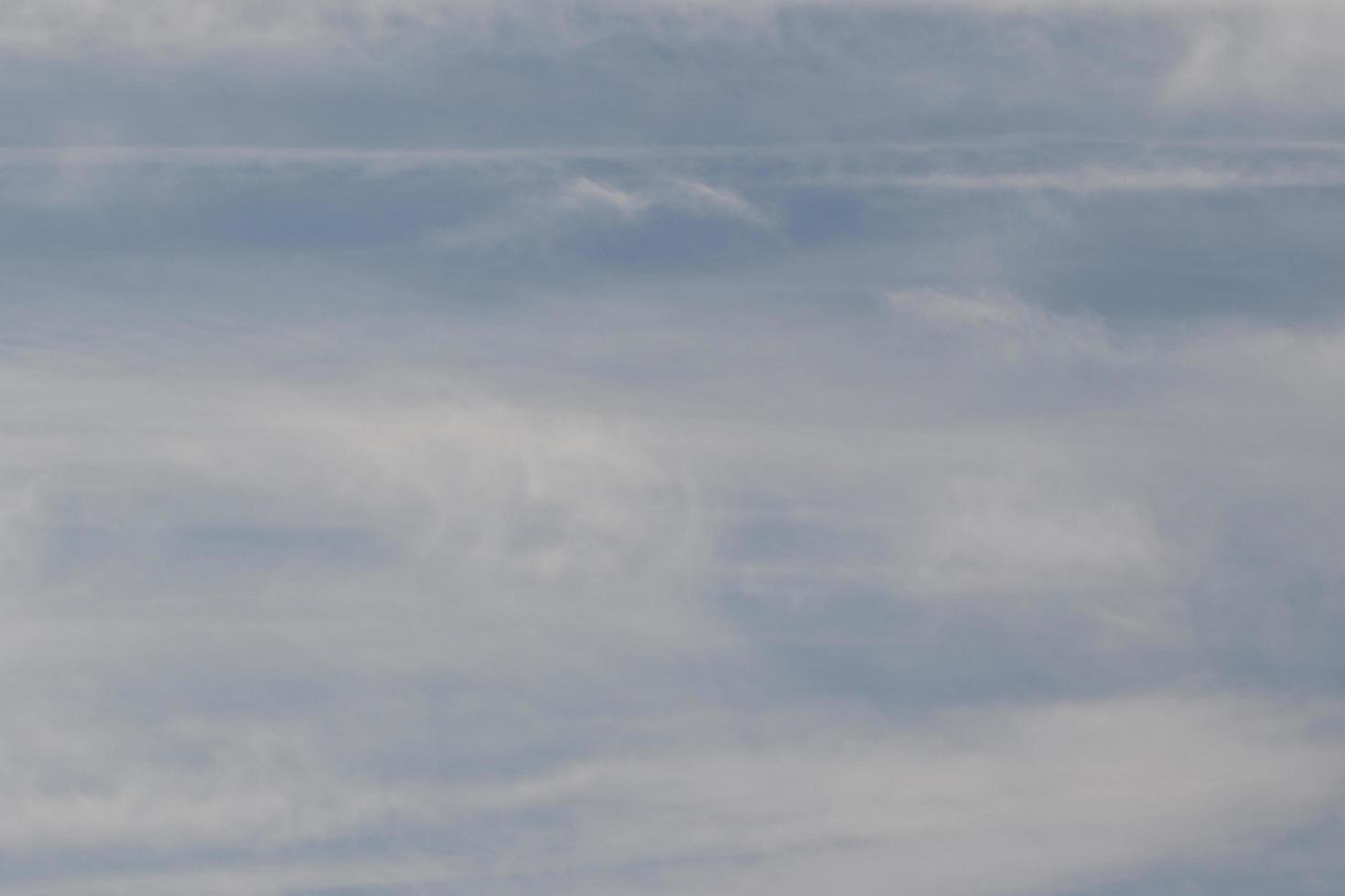 Clear blue sky and white clouds photo