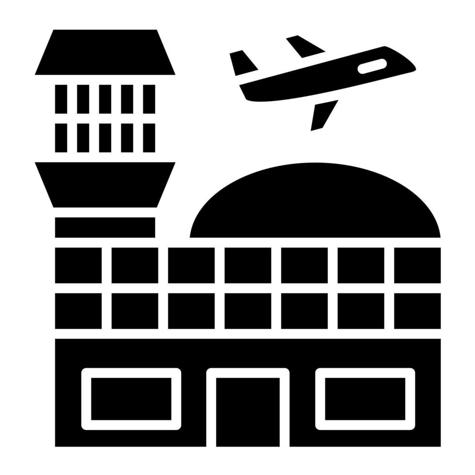 Airport Building vector icon