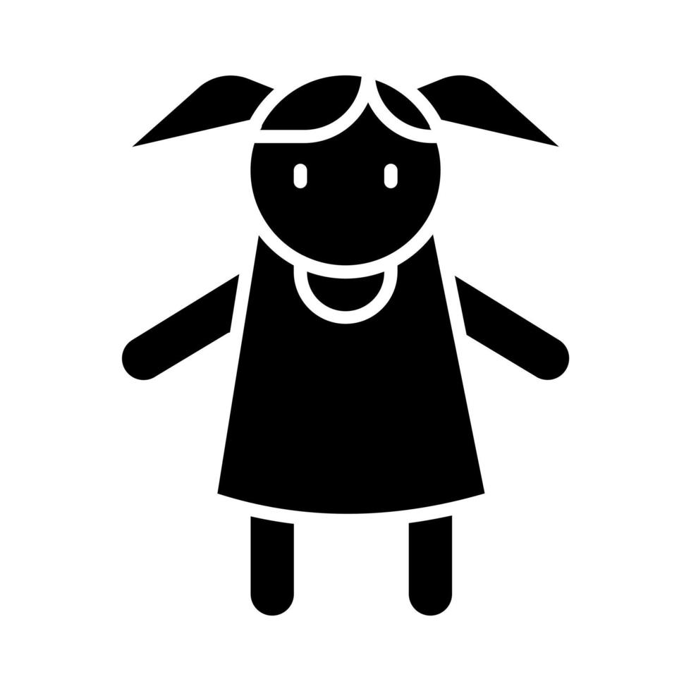 Doll vector icon