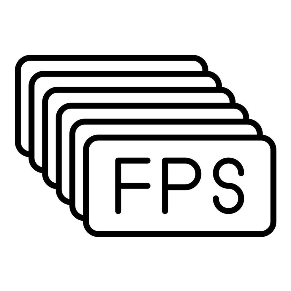 Fps vector icon