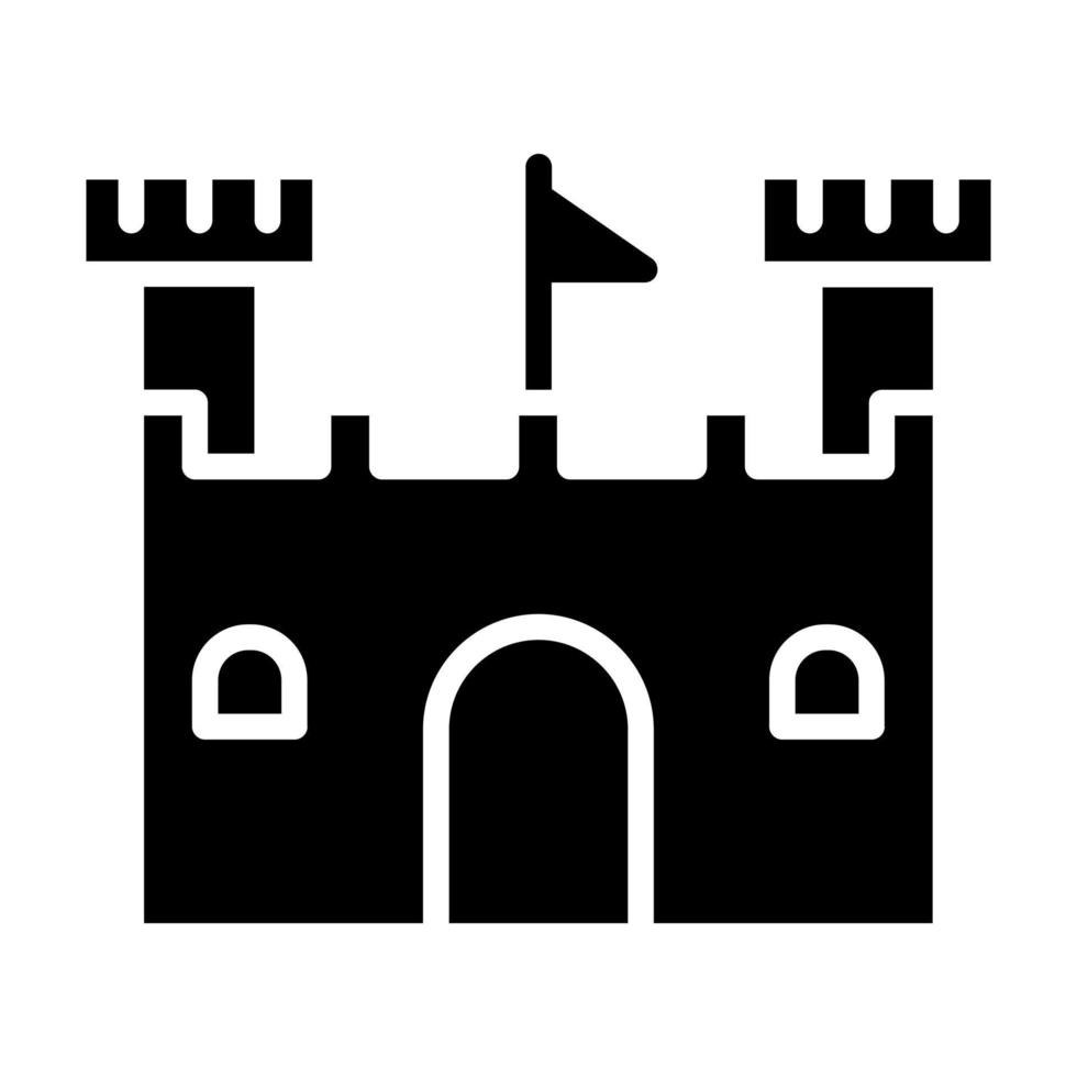 icono de vector de castillo de arena