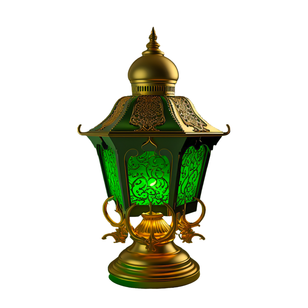 3d Ramadan Kareem Lamp With Transparent Background png