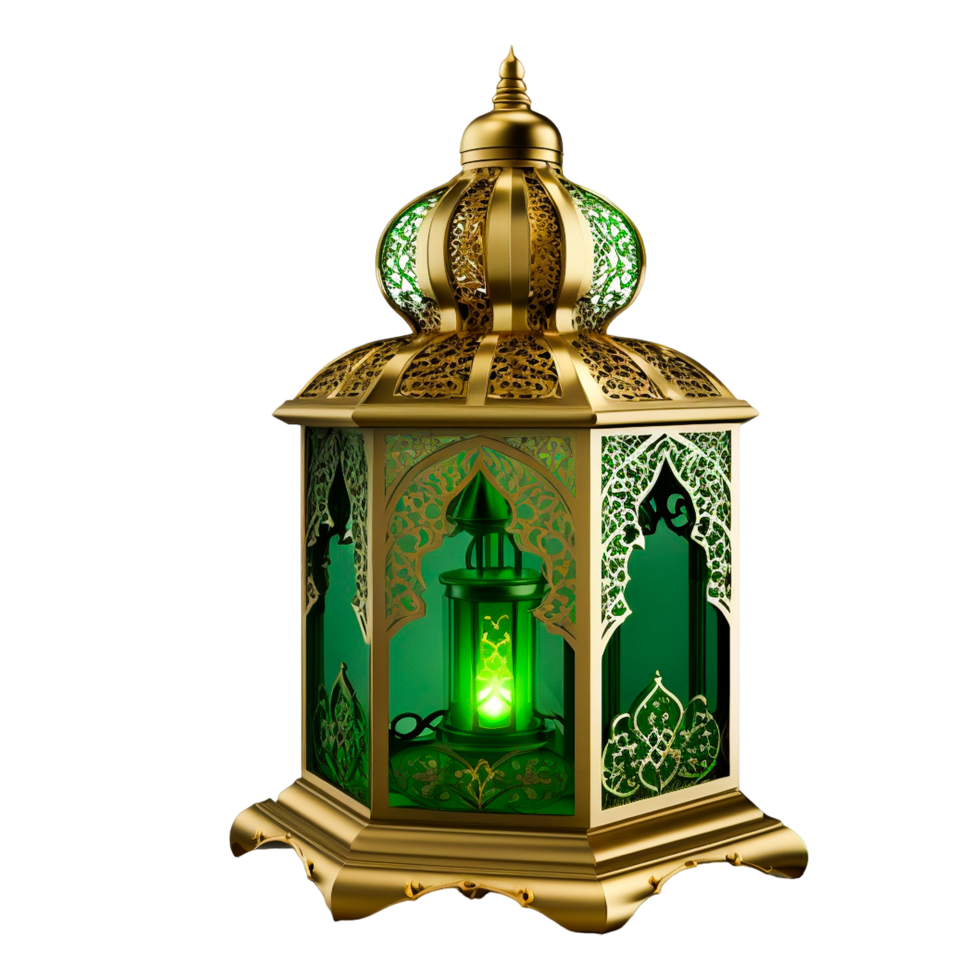 3d Ramadan kareem Lampe mit transparent Hintergrund png