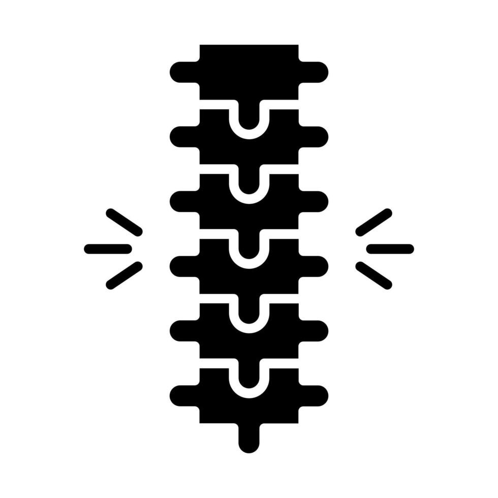 columna vertebral vector icono